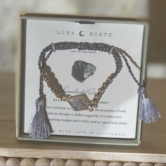 Luna Norte Jewelry - Luna Norte Tourmalinated Quartz Bracelet